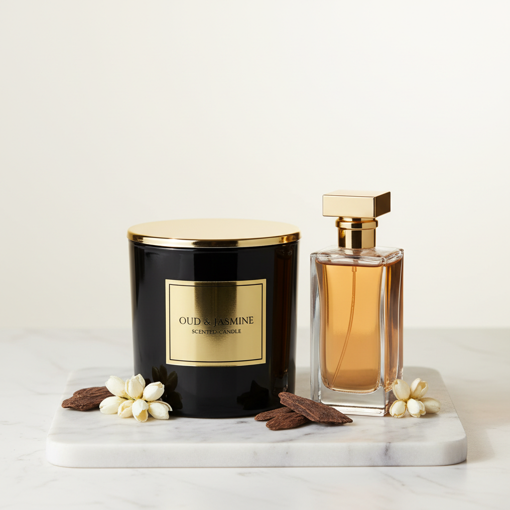 Oud & Jasmine Scented Candle 240g