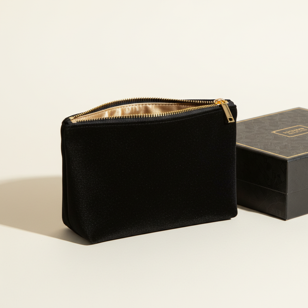Velvet Makeup Pouch